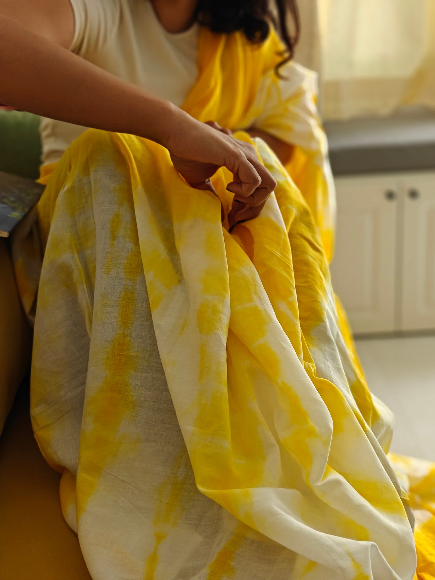 Summer cotton saree without blouse – handcrafted in Bengal from Phulwari Bazaar